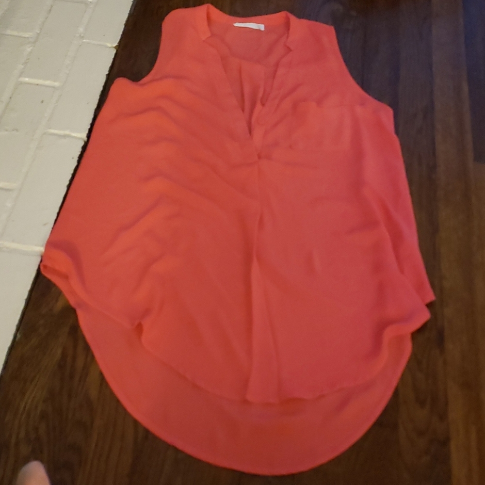 Salmon/coral colored tunic